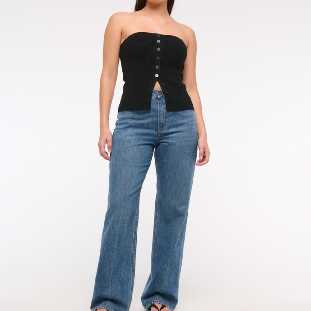 Abercrombie & Fitch curve love high rise loose jean